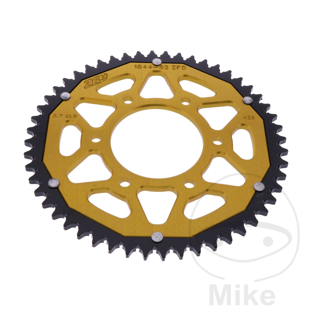 Couronne Bi-Matière 52 Dents PAS 428 Or Couronne Bi-Matière 52 Dents PAS 428 Or