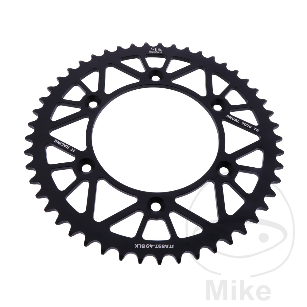 Couronne Alu 49 Dents PAS 520 Noir Couronne Alu 49 Dents PAS 520 Noir