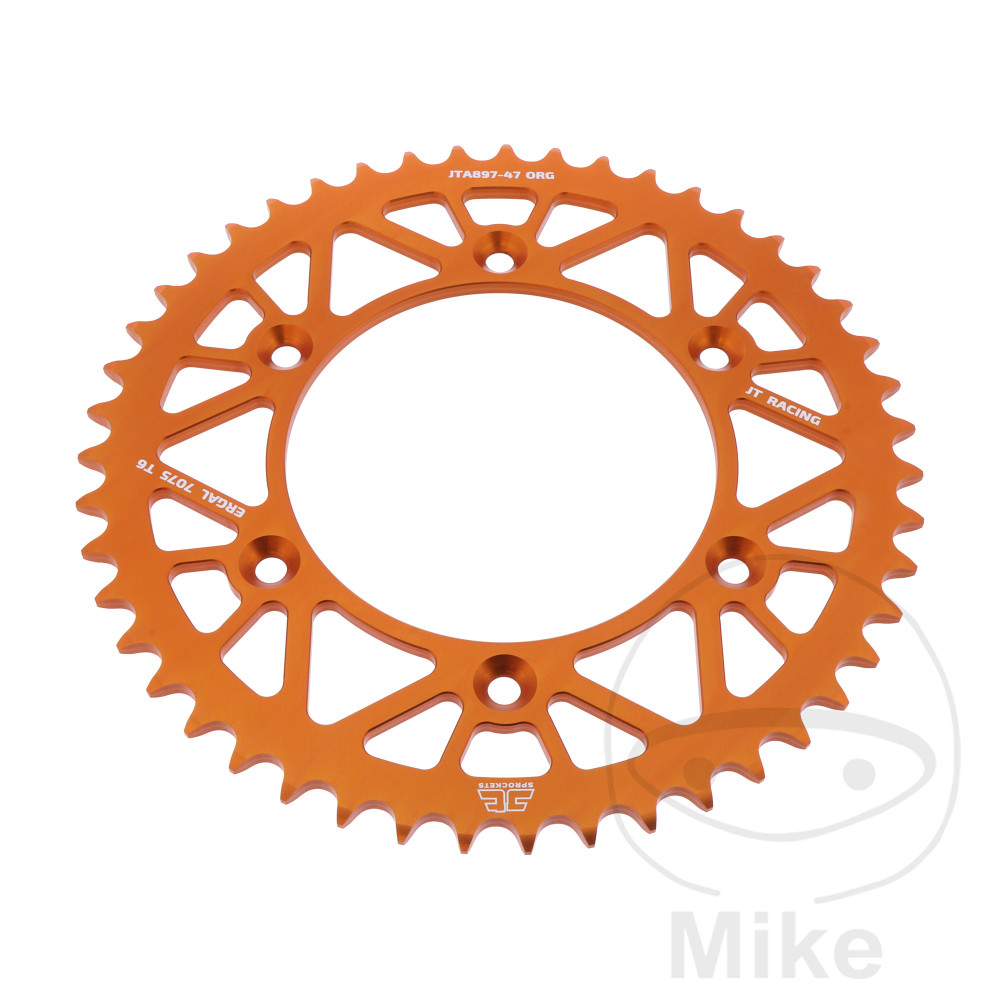 Couronne Alu 47 Dents PAS 520 Orange Couronne Alu 47 Dents PAS 520 Orange