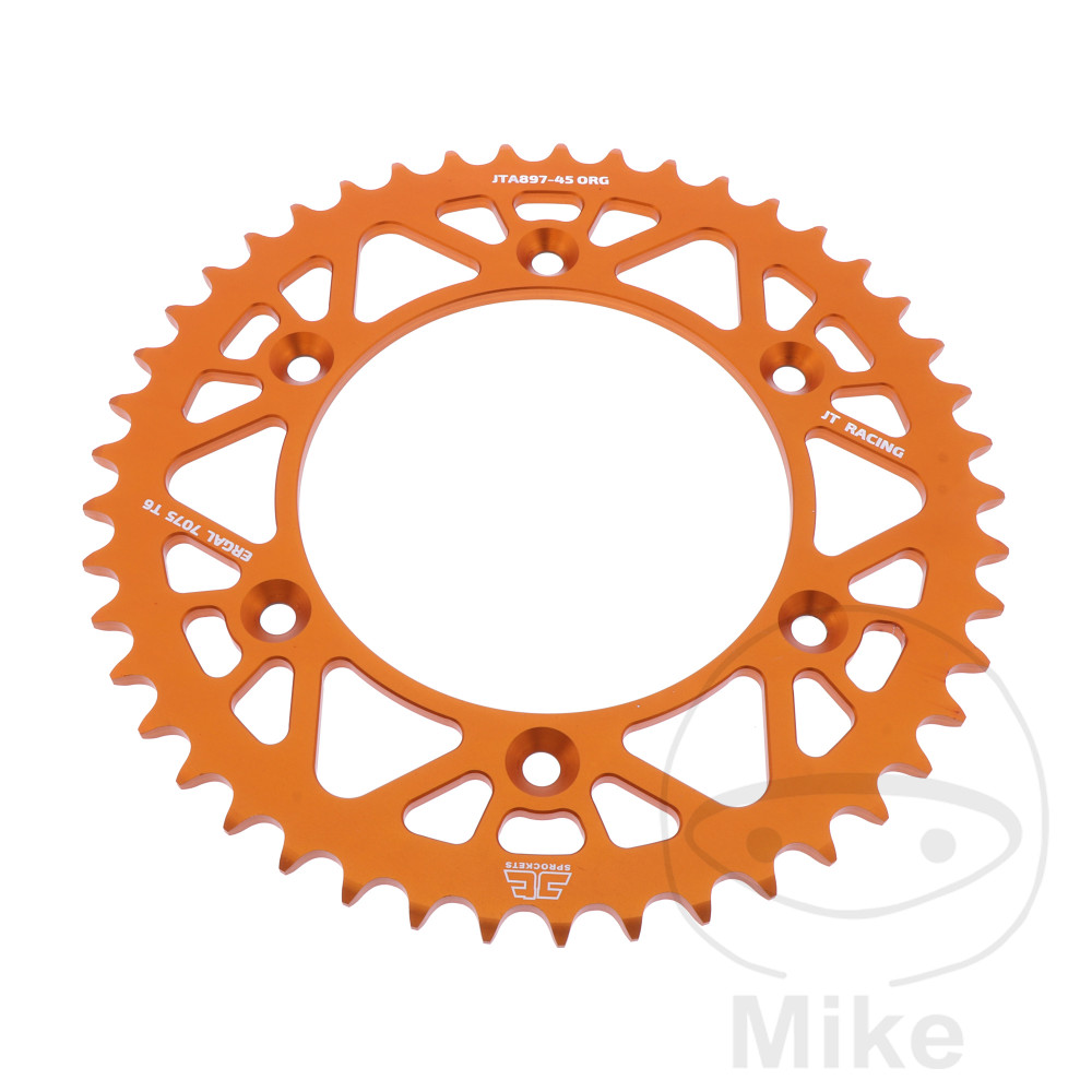 Couronne Alu 45 Dents PAS 520 Orange Couronne Alu 45 Dents PAS 520 Orange