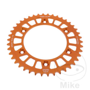 Couronne Alu 42 Dents PAS 520 Orange