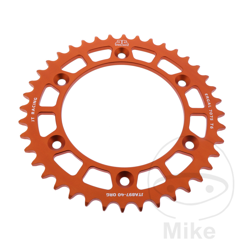 Couronne Alu 40 Dents PAS 520 Orange Couronne Alu 40 Dents PAS 520 Orange
