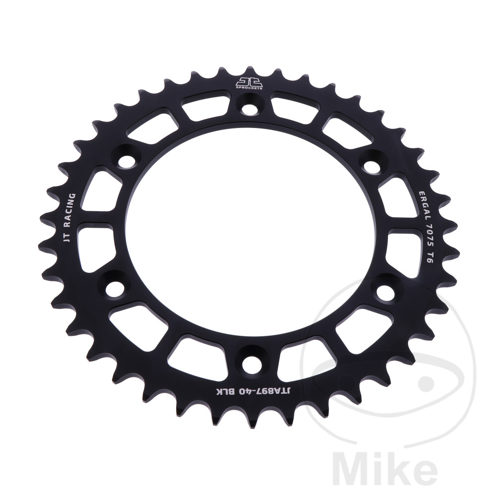 Couronne Alu 40 Dents PAS 520 Noir Couronne Alu 40 Dents PAS 520 Noir