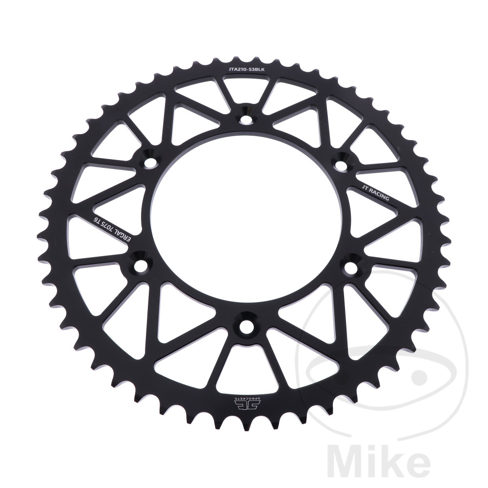 Couronne Alu 53 Dents PAS 520 Noir Couronne Alu 53 Dents PAS 520 Noir