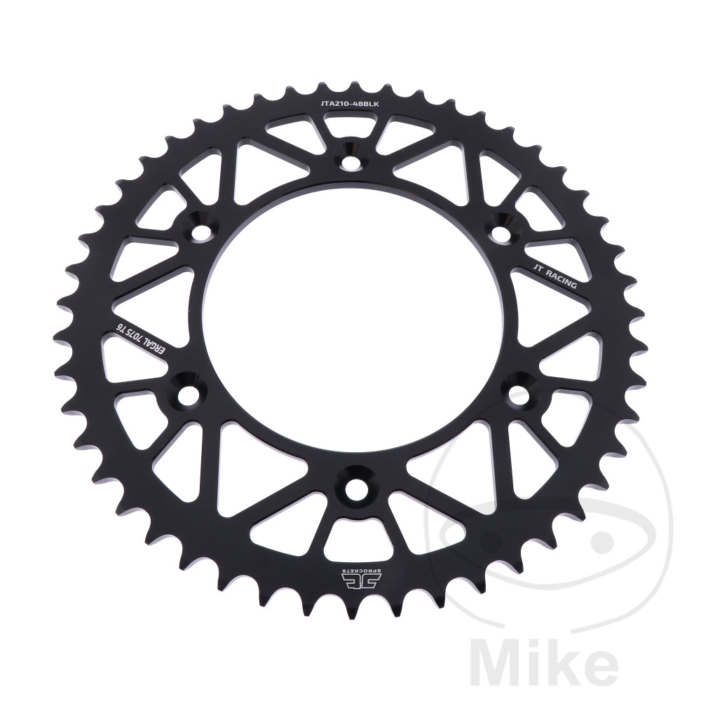 Couronne Alu 48 Dents PAS 520 Noir Couronne Alu 48 Dents PAS 520 Noir