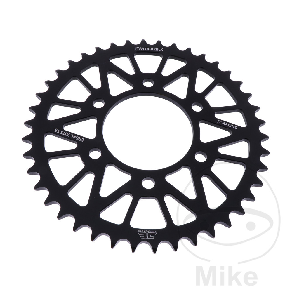Couronne Alu 42 Dents PAS 520 Noir Couronne Alu 42 Dents PAS 520 Noir