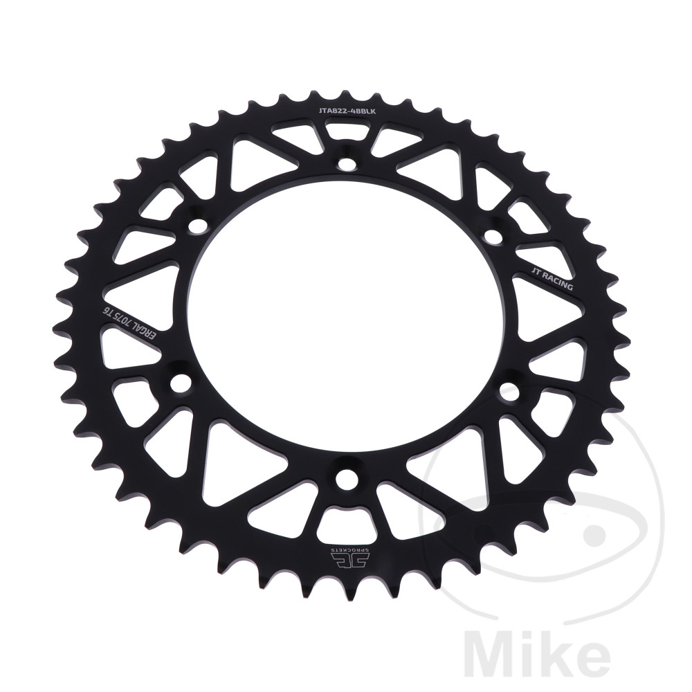 Couronne Alu 48 Dents PAS 520 Noir Couronne Alu 48 Dents PAS 520 Noir