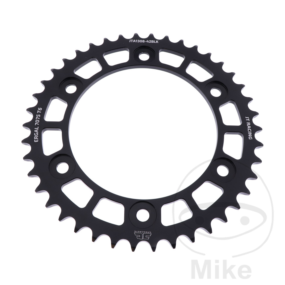 Couronne Alu 42 Dents PAS 520 Noir Couronne Alu 42 Dents PAS 520 Noir