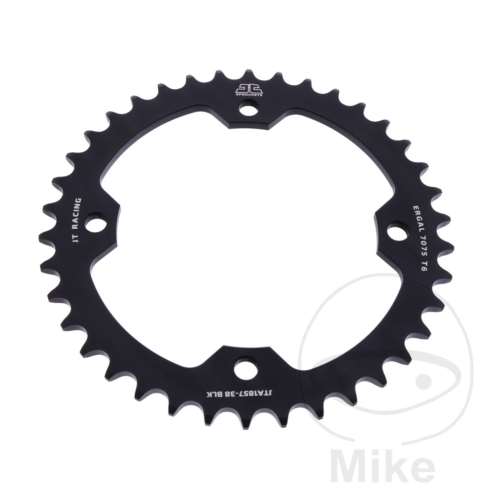 Couronne Alu 38 Dents PAS 520 Noir Couronne Alu 38 Dents PAS 520 Noir