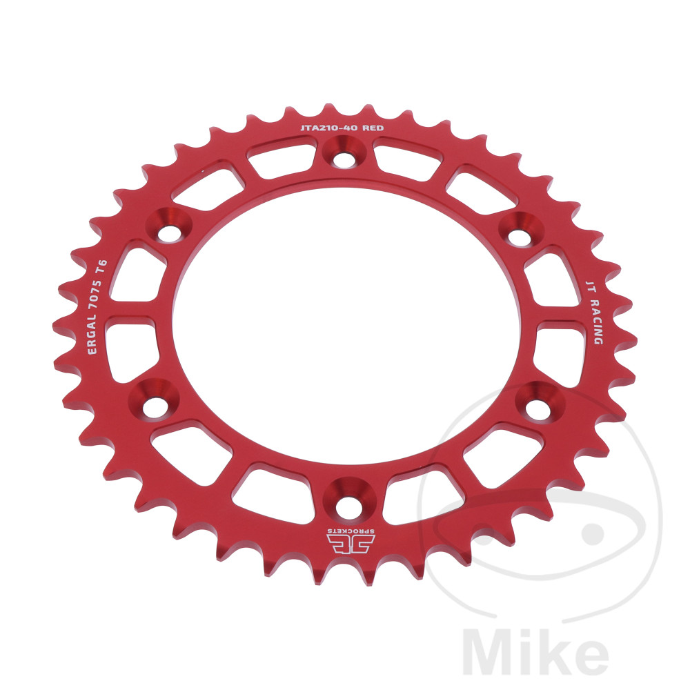 Couronne Alu 40 Dents PAS 520 Rouge Couronne Alu 40 Dents PAS 520 Rouge