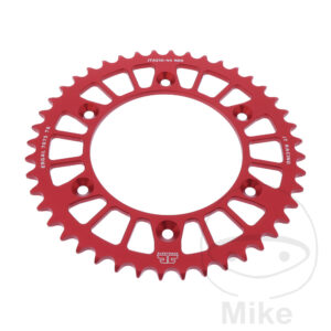 Couronne Alu 44 Dents PAS 520 Rouge