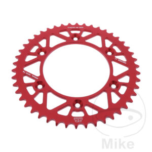Couronne Alu 46 Dents PAS 520 Rouge