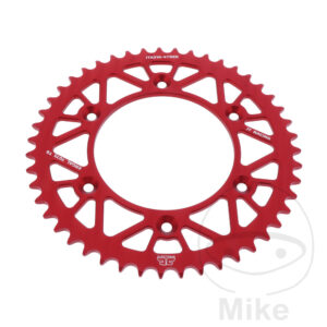 Couronne Alu 47 Dents PAS 520 Rouge