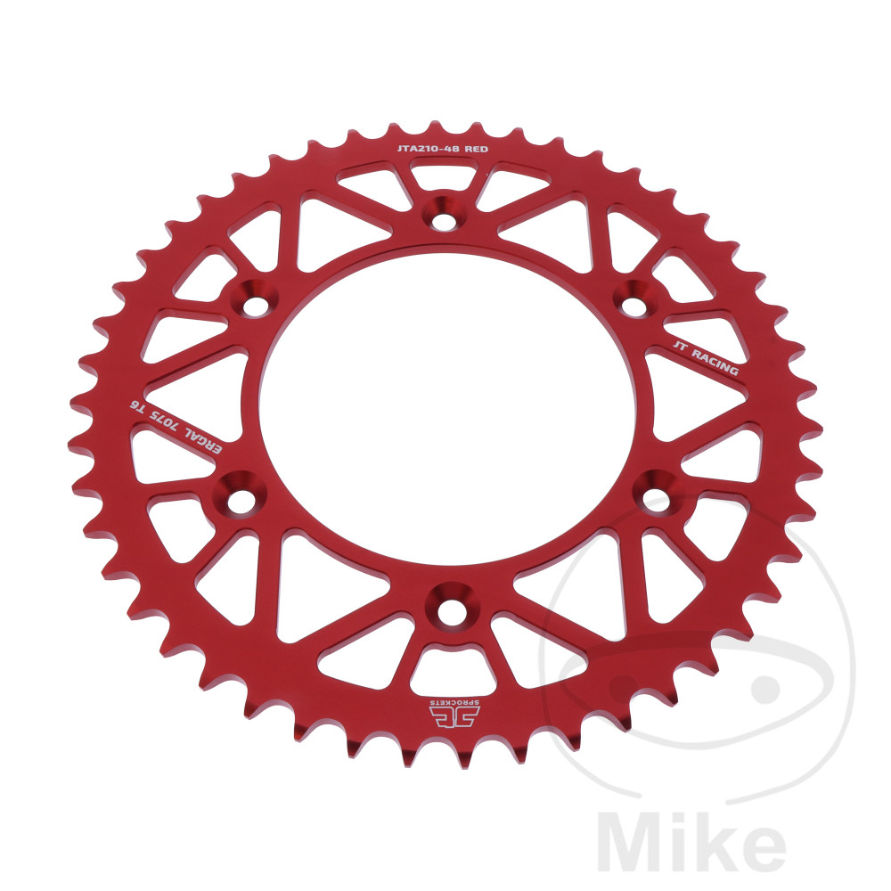 Couronne Alu 48 Dents PAS 520 Rouge Couronne Alu 48 Dents PAS 520 Rouge