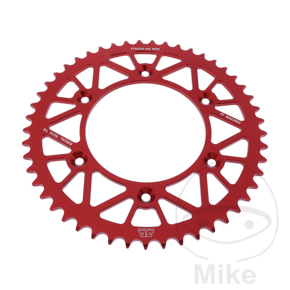 Couronne Alu 49 Dents PAS 520 Rouge Couronne Alu 49 Dents PAS 520 Rouge