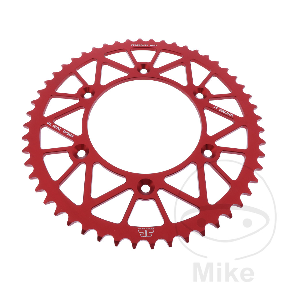 Couronne Alu 52 Dents PAS 520 Rouge Couronne Alu 52 Dents PAS 520 Rouge