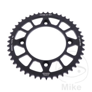 Couronne Alu 47 Dents PAS 428 Noir