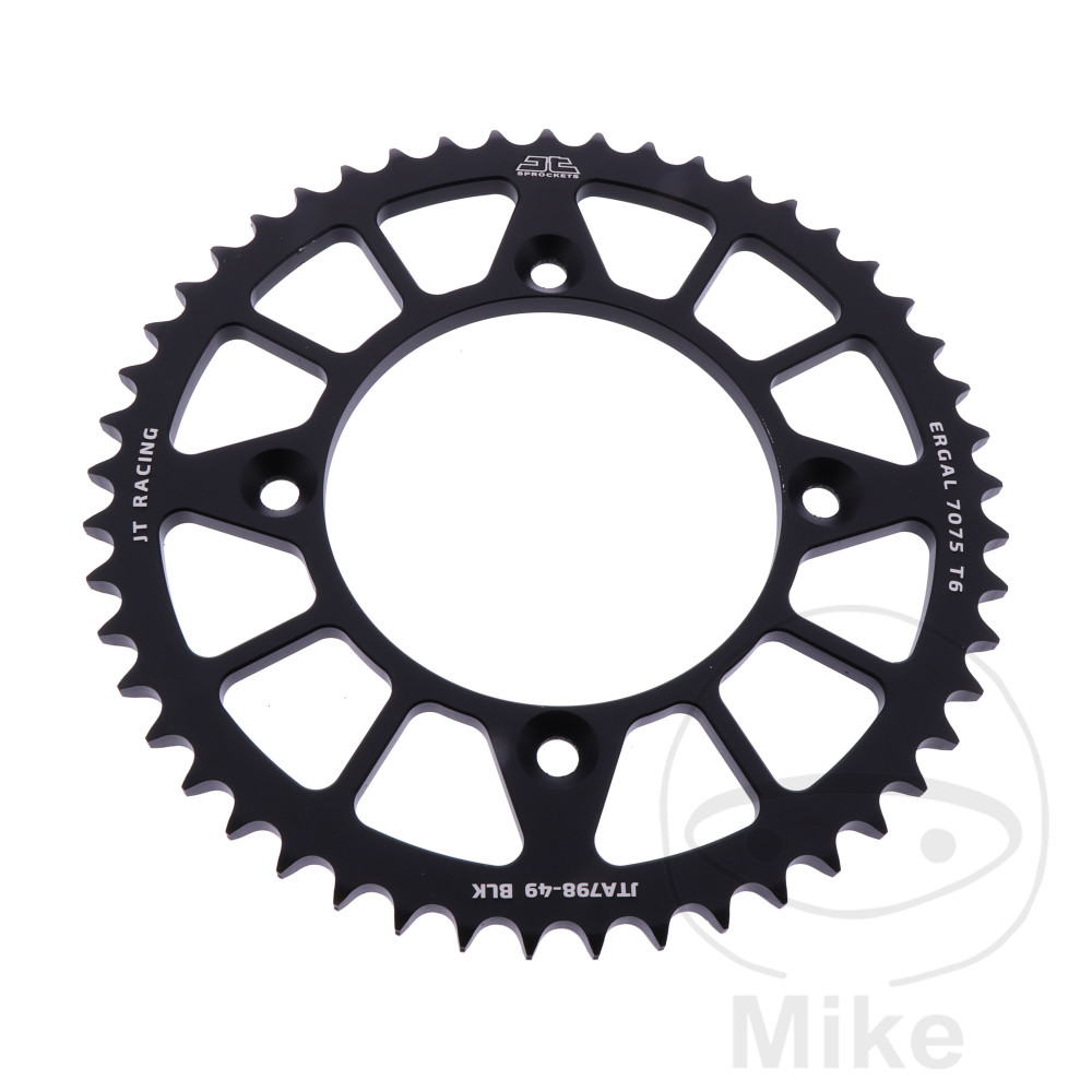 Couronne Alu 49 Dents PAS 428 Noir Couronne Alu 49 Dents PAS 428 Noir