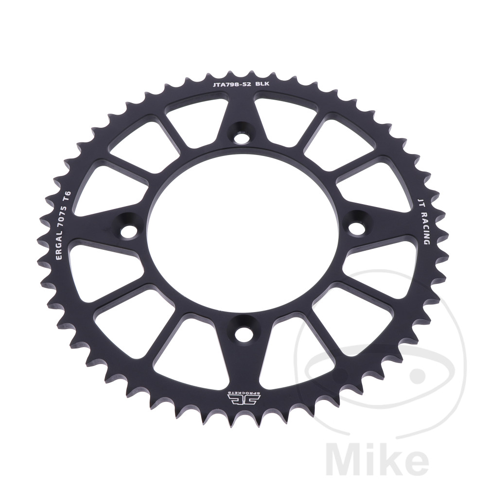 Couronne Alu 52 Dents PAS 428 Noir Couronne Alu 52 Dents PAS 428 Noir