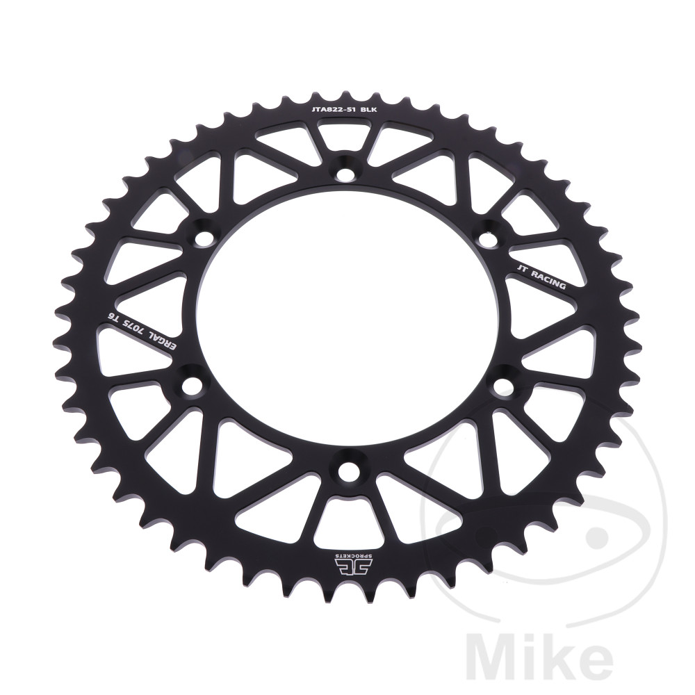 Couronne Alu 51 Dents PAS 520 Noir Couronne Alu 51 Dents PAS 520 Noir