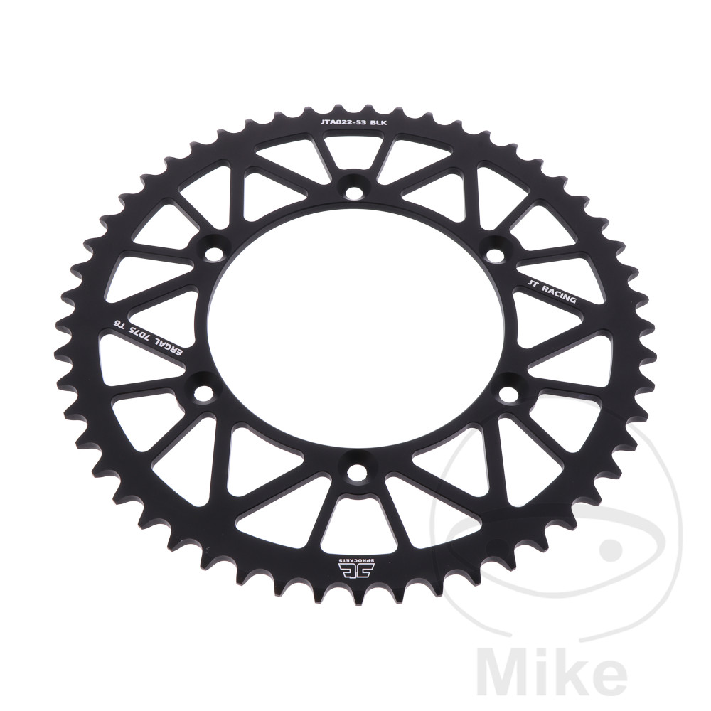 Couronne Alu 53 Dents PAS 520 Noir Couronne Alu 53 Dents PAS 520 Noir