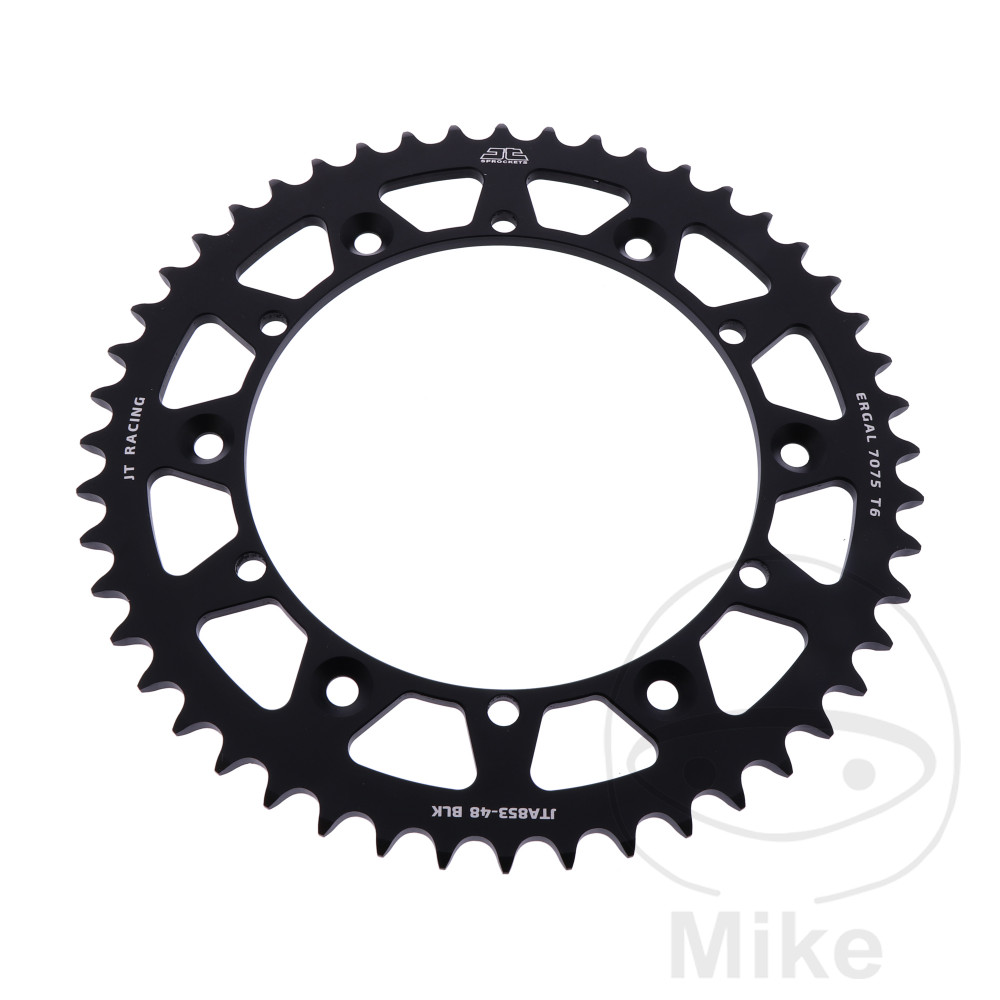 Couronne Alu 48 Dents PAS 520 Noir Couronne Alu 48 Dents PAS 520 Noir