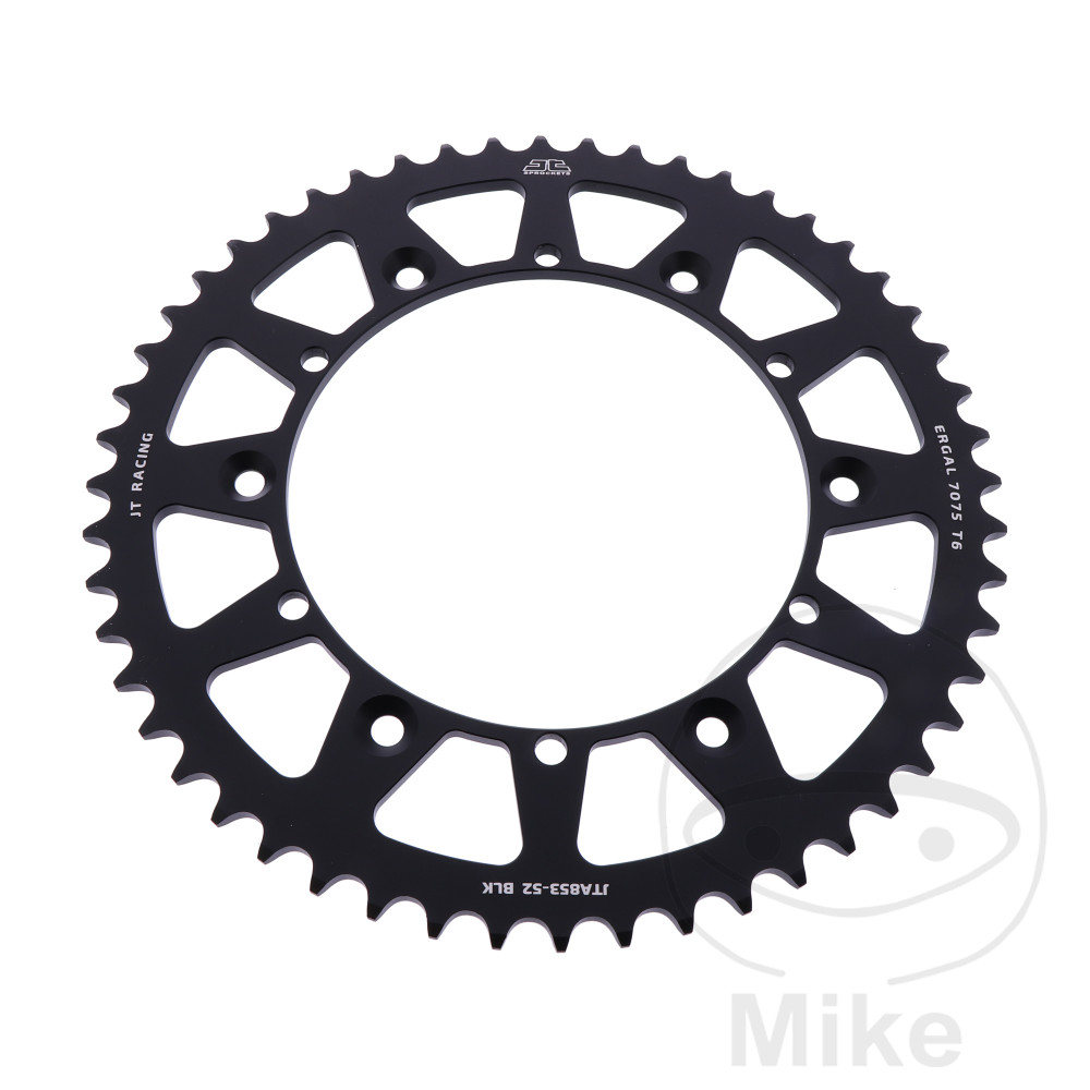 Couronne Alu 53 Dents PAS 520 Noir Couronne Alu 53 Dents PAS 520 Noir