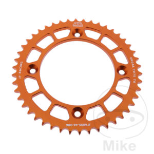 Couronne Alu 46 Dents PAS 428 Orange