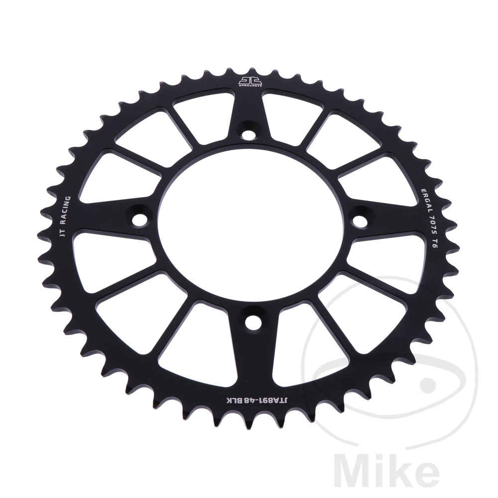 Couronne Alu 48 Dents PAS 520 Noir Couronne Alu 48 Dents PAS 520 Noir