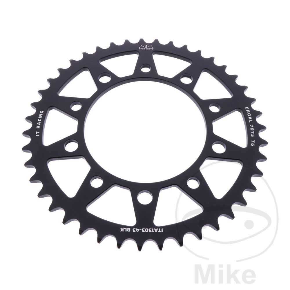 Couronne Alu 43 Dents PAS 520 Noir Couronne Alu 43 Dents PAS 520 Noir