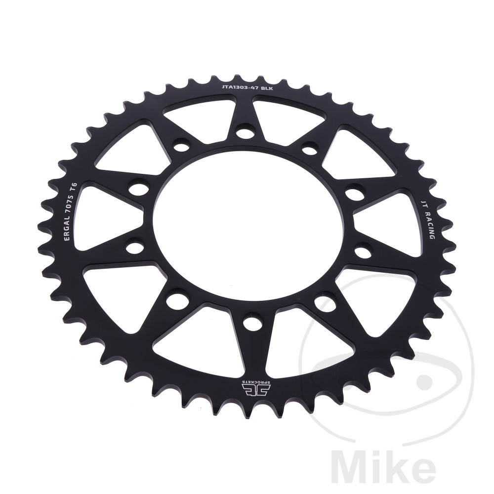 Couronne Alu 47 Dents PAS 520 Noir Couronne Alu 47 Dents PAS 520 Noir