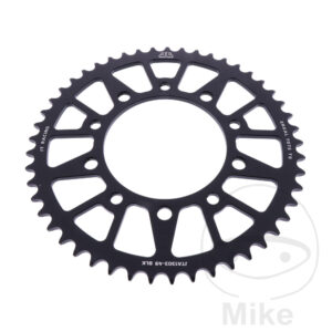 Couronne Aluminium 49 dents PAS 520 noir