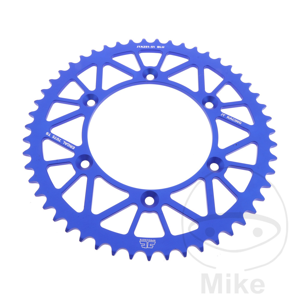 Couronne Alu 51 Dents PAS 520 Bleu Couronne Alu 51 Dents PAS 520 Bleu