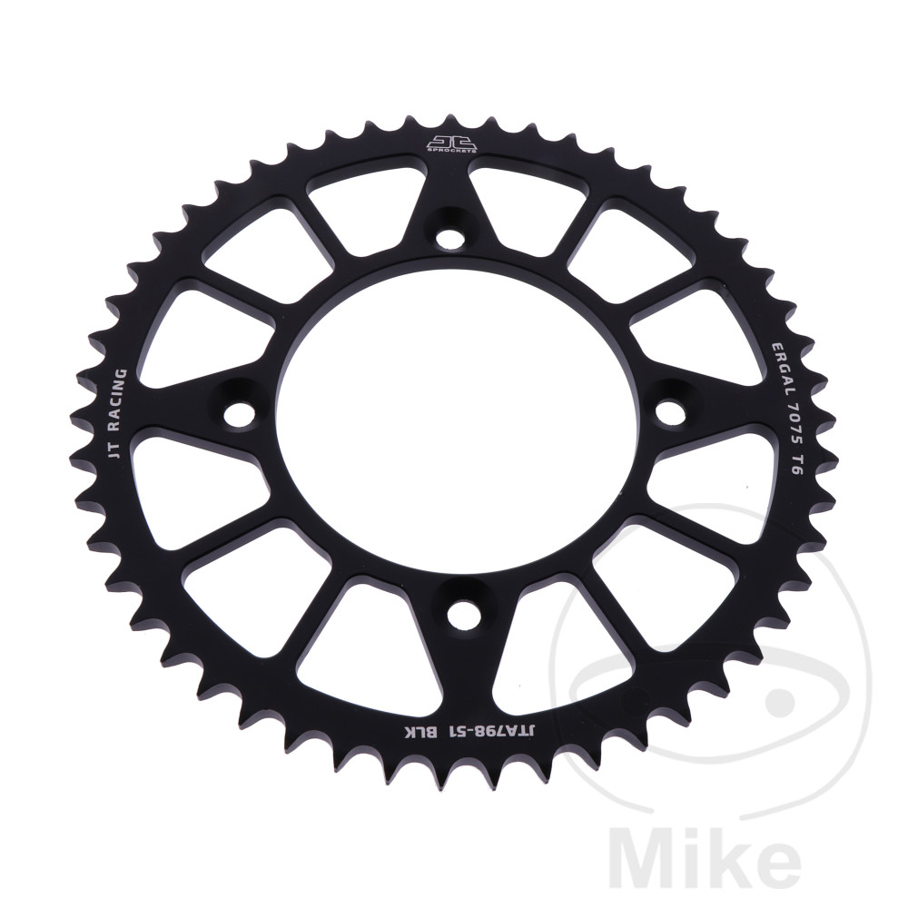 Couronne Alu 51 Dents PAS 428 Noir Couronne Alu 51 Dents PAS 428 Noir