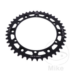 Couronne Aluminium 43 dents PAS 520 noir