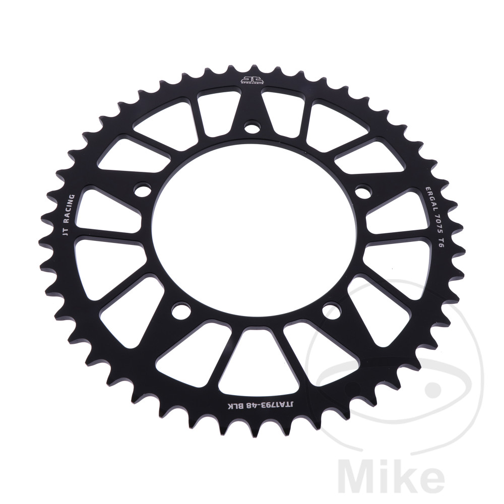 Couronne Alu 48 Dents PAS 520 Noir Couronne Alu 48 Dents PAS 520 Noir