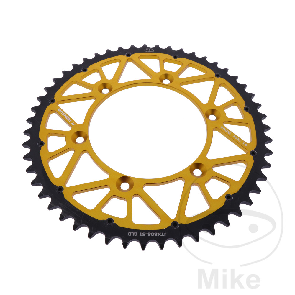 Couronne Twinstar 51 dents PAS 520 GO Couronne Twinstar 51 dents PAS 520 GO