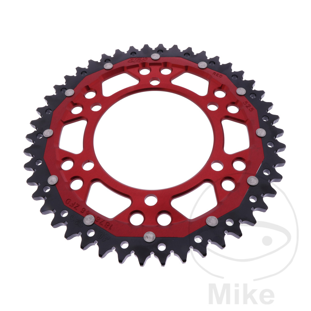 Couronne Dual 46 dents PAS 525 Rouge Couronne Dual 46 dents PAS 525 Rouge