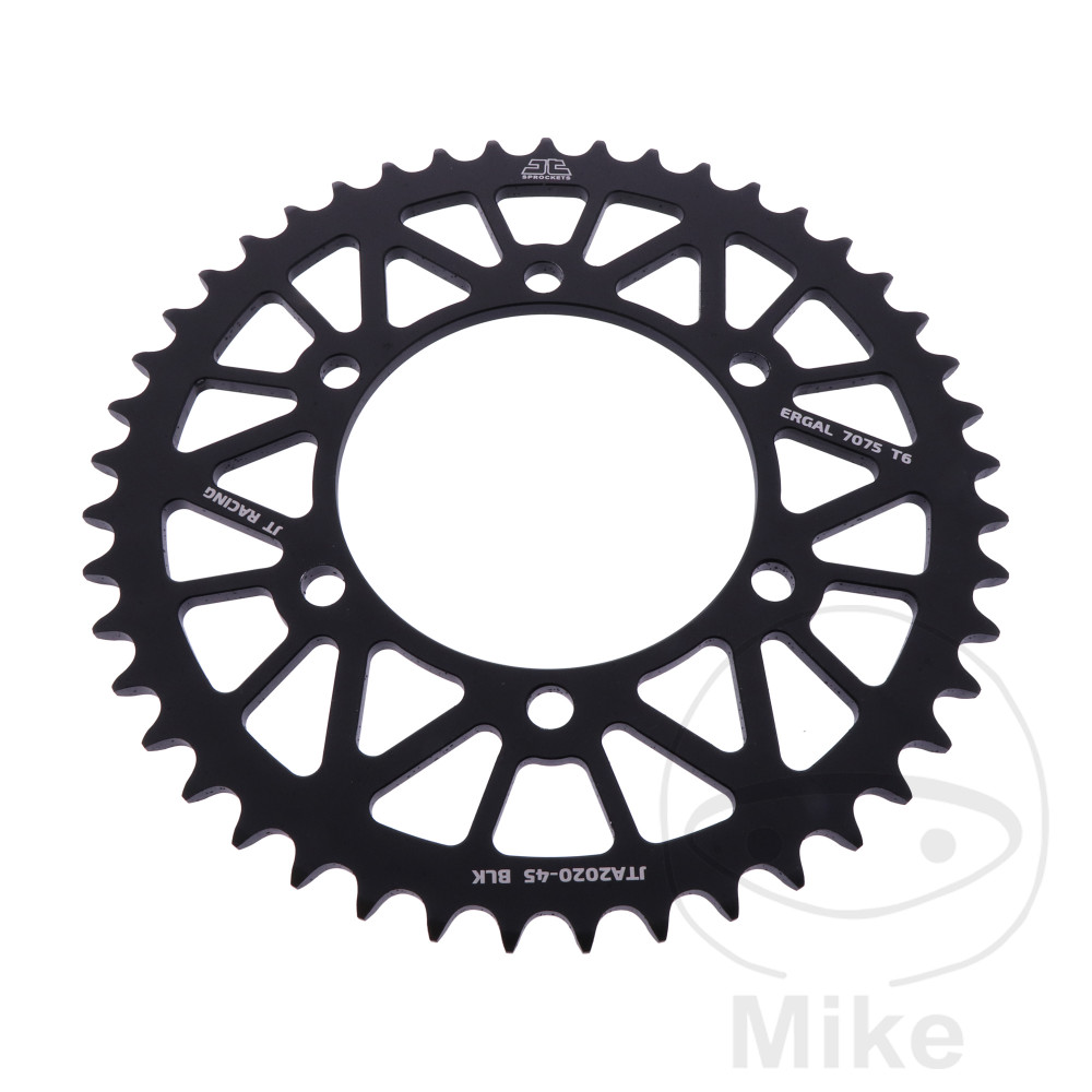 Couronne Aluminium 45 dents PAS 520 noir Couronne Aluminium 45 dents PAS 520 noir