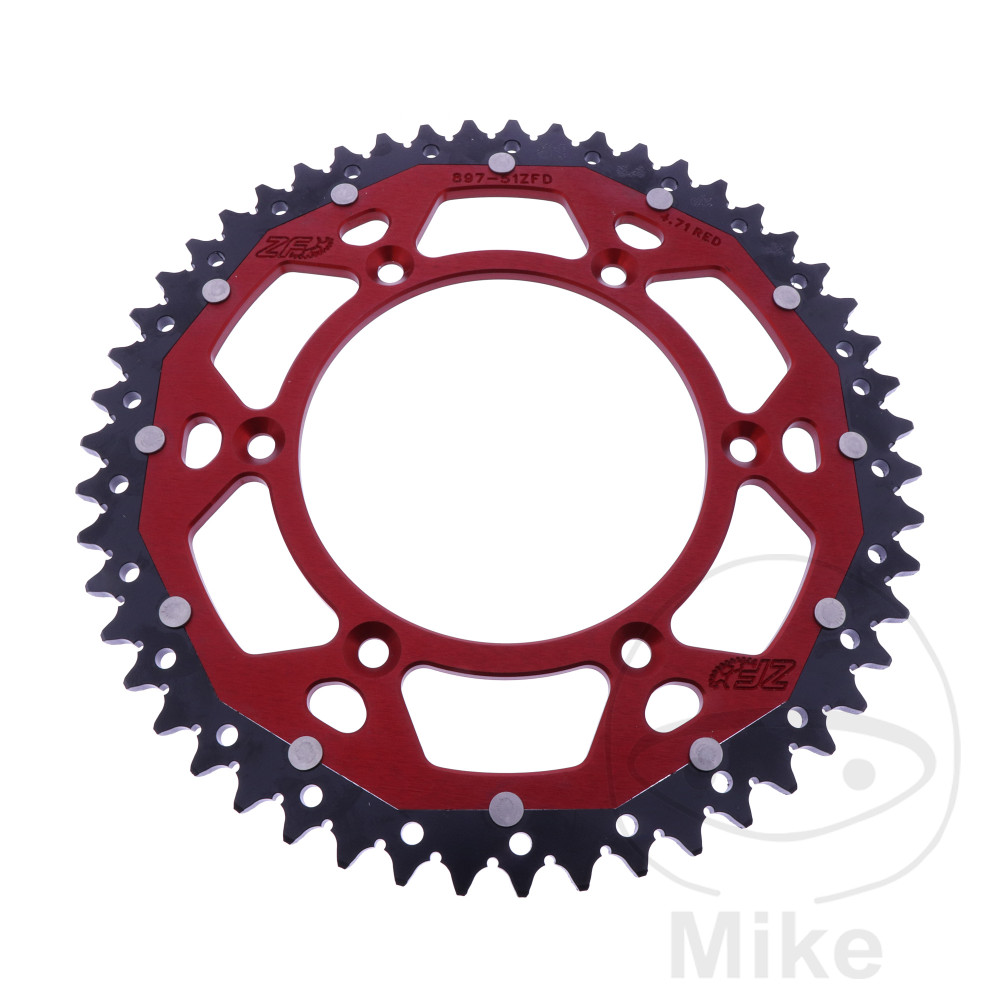 Couronne Dual 51 dents PAS 520 Rouge Couronne Dual 51 dents PAS 520 Rouge
