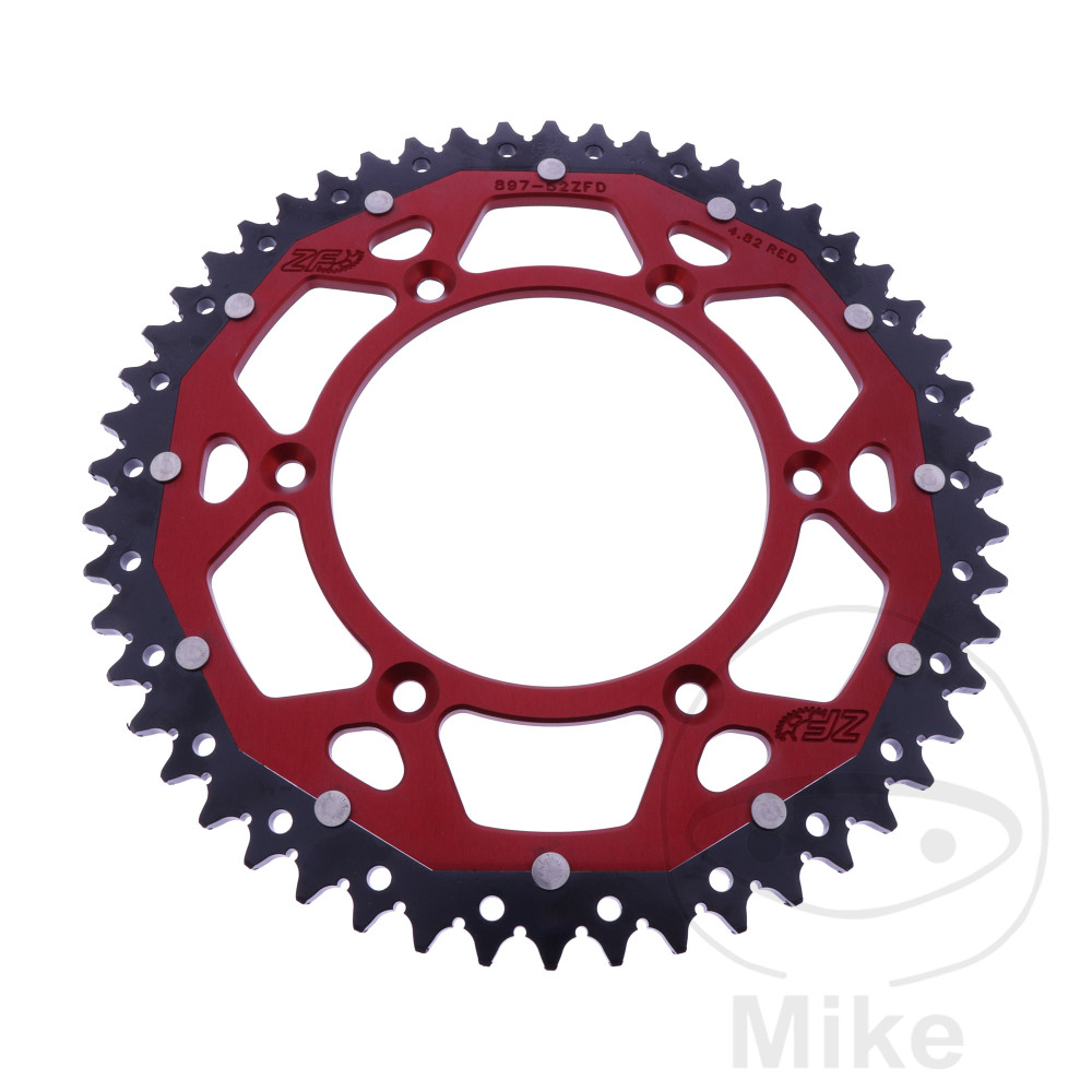 Couronne Dual 52 Dents PAS 520 Rouge Couronne Dual 52 Dents PAS 520 Rouge