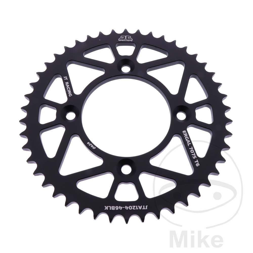 Couronne Aluminium 46 dents PAS 428 noir Couronne Aluminium 46 dents PAS 428 noir