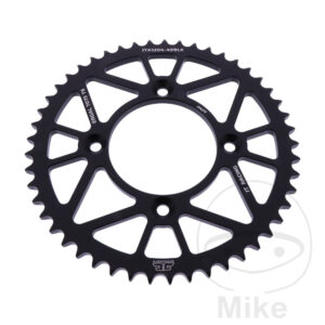 Couronne Aluminium 49 dents PAS 428 noir