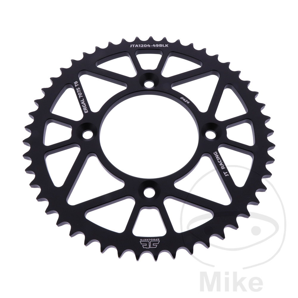 Couronne Aluminium 49 dents PAS 428 noir Couronne Aluminium 49 dents PAS 428 noir