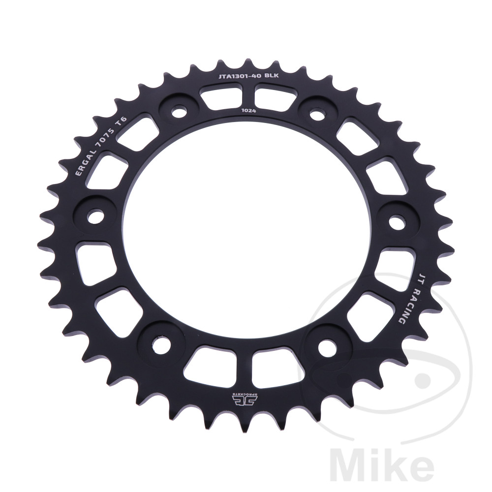 Couronne Aluminium 40 dents PAS 520 noir Couronne Aluminium 40 dents PAS 520 noir