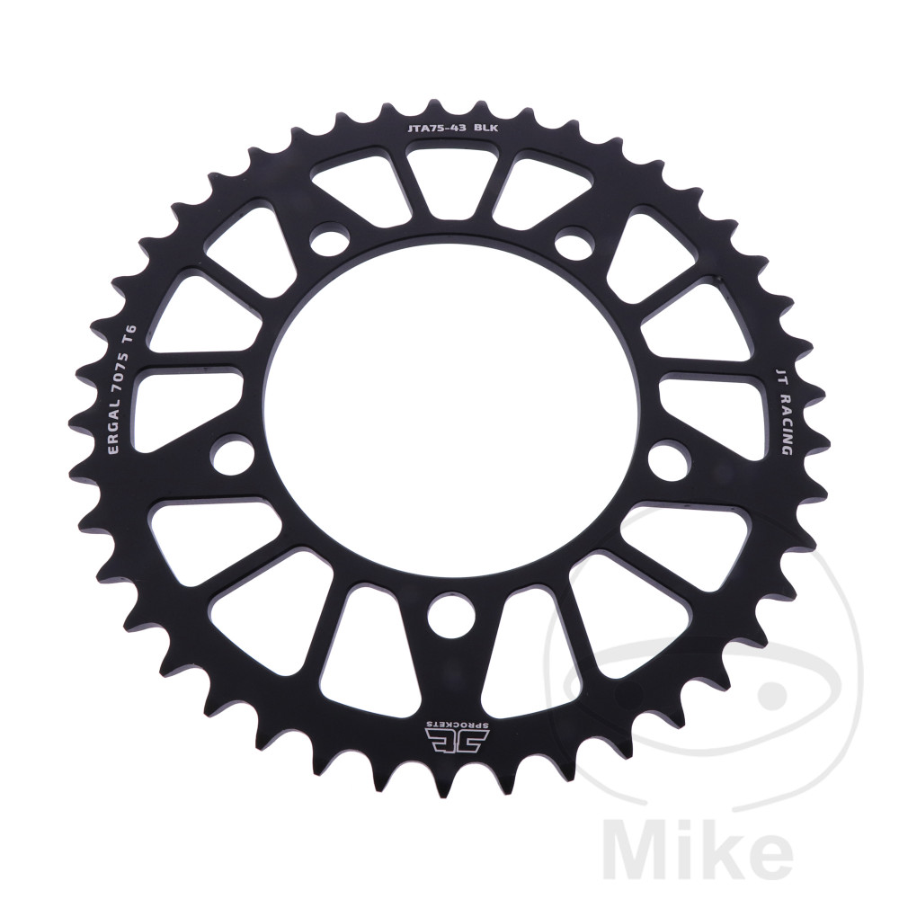 Couronne Aluminium 43 dents PAS 520 noir Couronne Aluminium 43 dents PAS 520 noir