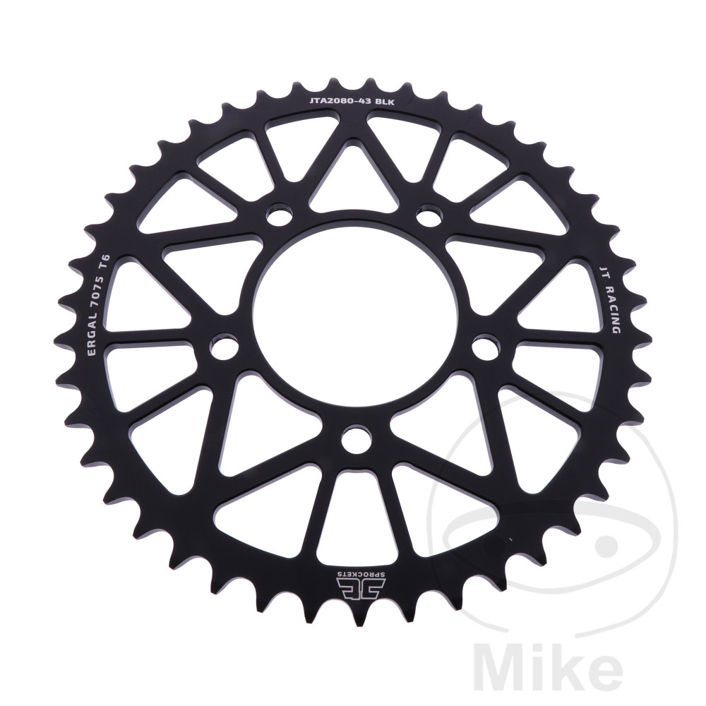 Couronne Aluminium 43 dents PAS 520 noir Couronne Aluminium 43 dents PAS 520 noir