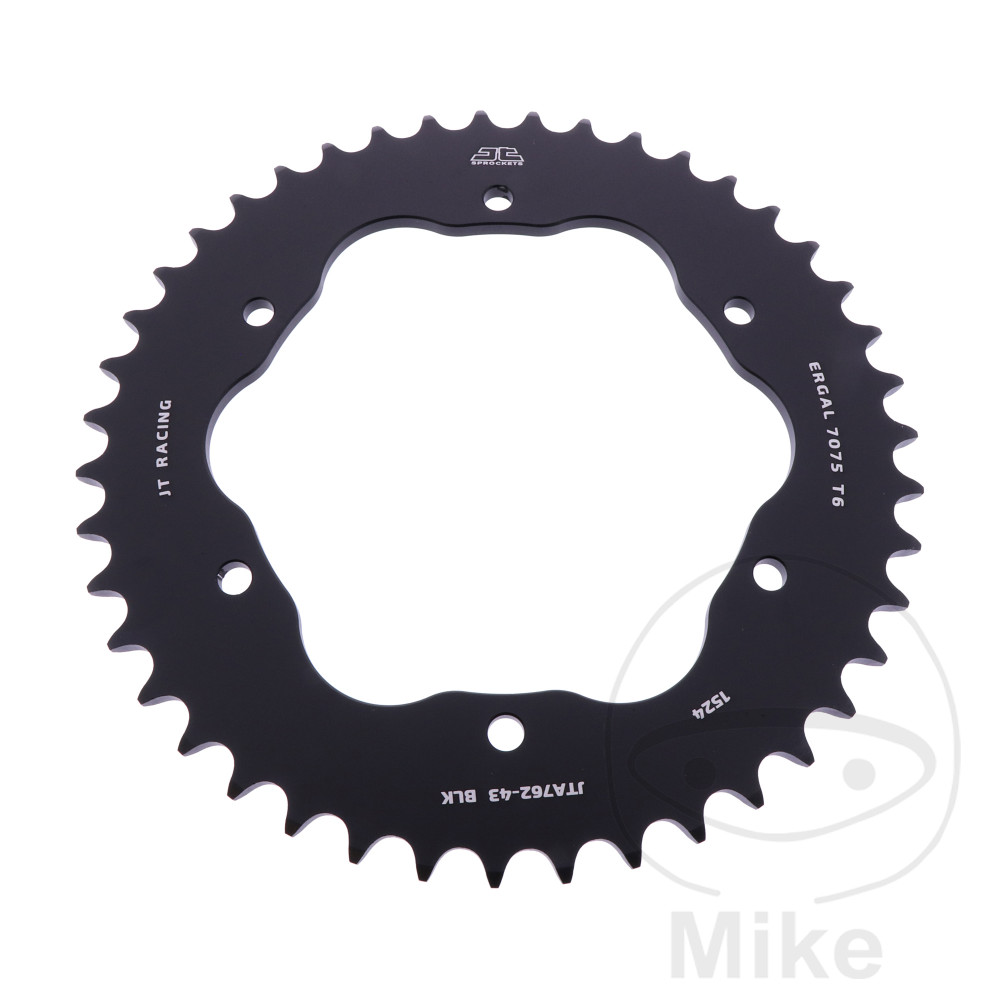 Couronne Aluminium 43 dents PAS 520 noir Couronne Aluminium 43 dents PAS 520 noir