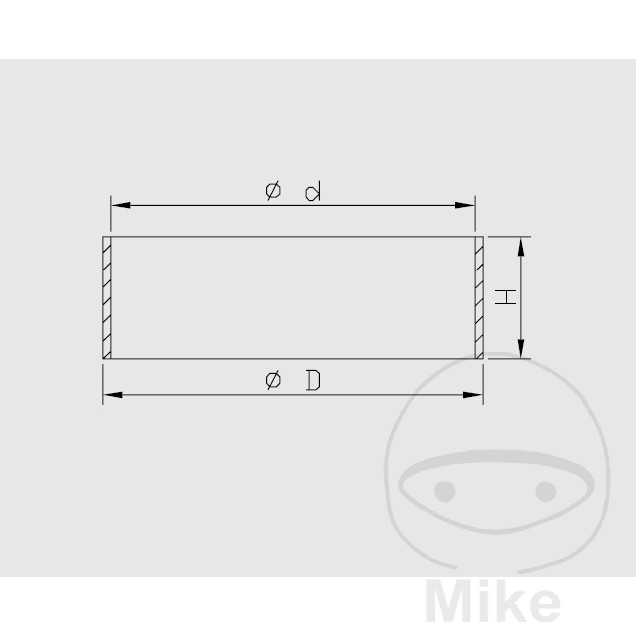 Jeu de bagues coulissantes pour tube ver Jeu de bagues de guidage Kayaba