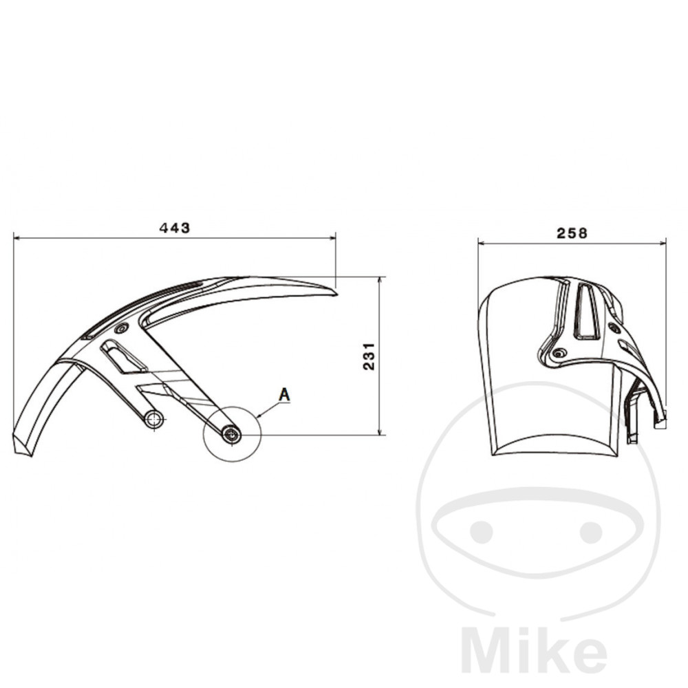 Garde-boue arrière PUIG Garde-boue arrière PUIG – Image 2
